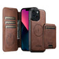 Suteni Q05S2 3-in-1 Detachable Vertical Flip Wallet MagSafe Leather Phone Case, For iPhone 14, For iPhone 14 Pro, For iPhone 14 Pro Max, For iPhone 13 Pro Max, For iPhone 13 Pro, For iPhone 13, For iPhone 12, For iPhone 12 Pro Max