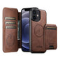 Suteni Q05S2 3-in-1 Detachable Vertical Flip Wallet MagSafe Leather Phone Case, For iPhone 14, For iPhone 14 Pro, For iPhone 14 Pro Max, For iPhone 13 Pro Max, For iPhone 13 Pro, For iPhone 13, For iPhone 12, For iPhone 12 Pro Max