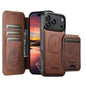 Suteni Q05S2 3-in-1 Detachable Vertical Flip Wallet MagSafe Leather Phone Case, For iPhone 18, For iPhone 18 Pro, For iPhone 18 Pro Max, For iPhone 17 Pro Max, For iPhone 17 Pro, For iPhone 17, For iPhone Air, For iPhone 16 Pro Max