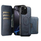 Suteni Q05S3 3-in-1 Detachable Vertical Flip Wallet MagSafe Leather Phone Case, For iPhone 18, For iPhone 18 Pro, For iPhone 18 Pro Max, For iPhone 17 Pro Max, For iPhone 17 Pro, For iPhone 17, For iPhone Air, For iPhone 16 Pro Max