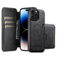 Suteni Q05S3 3-in-1 Detachable Vertical Flip Wallet MagSafe Leather Phone Case, For iPhone 14, For iPhone 14 Pro, For iPhone 14 Pro Max, For iPhone 13 Pro Max, For iPhone 13 Pro, For iPhone 13, For iPhone 12, For iPhone 12 Pro Max