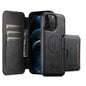 Suteni Q05S3 3-in-1 Detachable Vertical Flip Wallet MagSafe Leather Phone Case, For iPhone 14, For iPhone 14 Pro, For iPhone 14 Pro Max, For iPhone 13 Pro Max, For iPhone 13 Pro, For iPhone 13, For iPhone 12, For iPhone 12 Pro Max