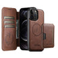 Suteni Q05S3 3-in-1 Detachable Vertical Flip Wallet MagSafe Leather Phone Case, For iPhone 12 Pro