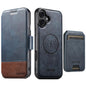 Suteni Q06S2 3-in-1 Detachable Vertical Flip Wallet MagSafe Splicing Leather Phone Case, For iPhone 16 Pro, For iPhone 16 Plus, For iPhone 16, For iPhone 15 Pro Max, For iPhone 15 Pro, For iPhone 15 Plus, For iPhone 15, For iPhone 14 Plus