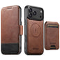 Suteni Q06S2 3-in-1 Detachable Vertical Flip Wallet MagSafe Splicing Leather Phone Case, For iPhone 18, For iPhone 18 Pro, For iPhone 18 Pro Max, For iPhone 17 Pro Max, For iPhone 17 Pro, For iPhone 17, For iPhone Air, For iPhone 16 Pro Max
