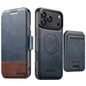 Suteni Q06S2 3-in-1 Detachable Vertical Flip Wallet MagSafe Splicing Leather Phone Case, For iPhone 18, For iPhone 18 Pro, For iPhone 18 Pro Max, For iPhone 17 Pro Max, For iPhone 17 Pro, For iPhone 17, For iPhone Air, For iPhone 16 Pro Max
