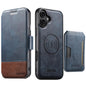 Suteni Q06S3 3-in-1 Splicing Detachable Vertical Flip Wallet MagSafe Leather Phone Case, For iPhone 16 Pro, For iPhone 16 Plus, For iPhone 16, For iPhone 15 Pro Max, For iPhone 15 Pro, For iPhone 15 Plus, For iPhone 15, For iPhone 14 Plus