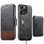 Suteni Q06S3 3-in-1 Splicing Detachable Vertical Flip Wallet MagSafe Leather Phone Case, For iPhone 16 Pro, For iPhone 16 Plus, For iPhone 16, For iPhone 15 Pro Max, For iPhone 15 Pro, For iPhone 15 Plus, For iPhone 15, For iPhone 14 Plus