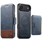 Suteni Q06S3 3-in-1 Splicing Detachable Vertical Flip Wallet MagSafe Leather Phone Case, For iPhone 18, For iPhone 18 Pro, For iPhone 18 Pro Max, For iPhone 17 Pro Max, For iPhone 17 Pro, For iPhone 17, For iPhone Air, For iPhone 16 Pro Max