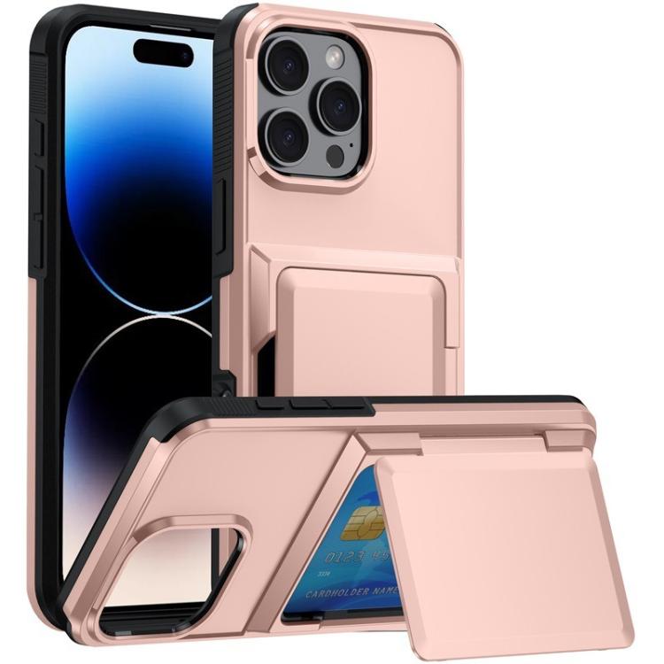 Kalebol Flip Card Wallet Holder Shockproof Phone Case, For iPhone 16 Pro Max, For iPhone 16 Pro, For iPhone 16 Plus, For iPhone 16