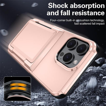 Kalebol Flip Card Wallet Holder Shockproof Phone Case, For iPhone 16 Pro Max, For iPhone 16 Pro, For iPhone 16 Plus, For iPhone 16