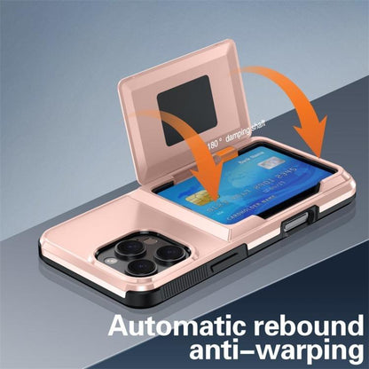Kalebol Flip Card Wallet Holder Shockproof Phone Case, For iPhone 16 Pro Max, For iPhone 16 Pro, For iPhone 16 Plus, For iPhone 16
