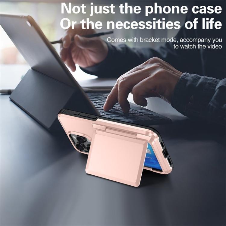 Kalebol Flip Card Wallet Holder Shockproof Phone Case, For iPhone 16 Pro Max, For iPhone 16 Pro, For iPhone 16 Plus, For iPhone 16