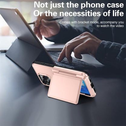 Kalebol Flip Card Wallet Holder Shockproof Phone Case, For iPhone 16 Pro Max, For iPhone 16 Pro, For iPhone 16 Plus, For iPhone 16