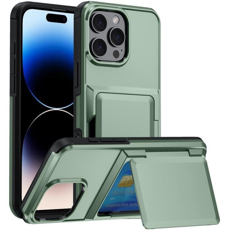 Kalebol Flip Card Wallet Holder Shockproof Phone Case, For iPhone 16 Pro Max, For iPhone 16 Pro, For iPhone 16 Plus, For iPhone 16