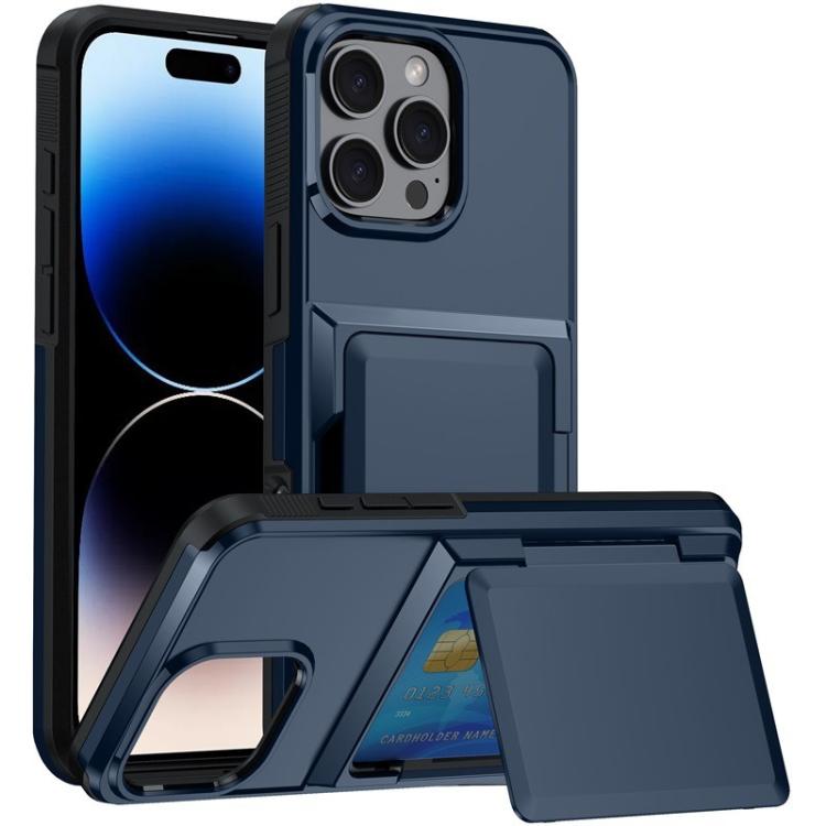 Kalebol Flip Card Wallet Holder Shockproof Phone Case, For iPhone 16 Pro Max, For iPhone 16 Pro, For iPhone 16 Plus, For iPhone 16