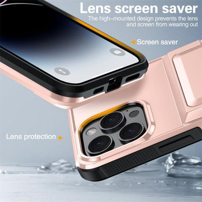 Kalebol Flip Card Wallet Holder Shockproof Phone Case, For iPhone 15 Pro Max, For iPhone 15 Pro, For iPhone 14 Pro, For iPhone 14 Pro Max
