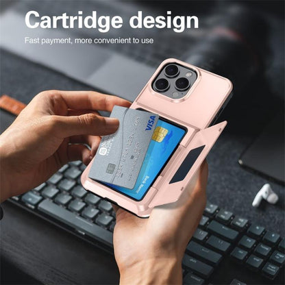 Kalebol Flip Card Wallet Holder Shockproof Phone Case, For iPhone 15 Pro Max, For iPhone 15 Pro, For iPhone 14 Pro, For iPhone 14 Pro Max