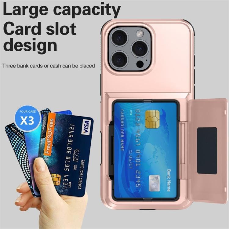 Kalebol Flip Card Wallet Holder Shockproof Phone Case, For iPhone 13 Pro Max, For iPhone 13 Pro