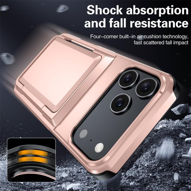 Kalebol Flip Card Wallet Holder Shockproof Phone Case, For iPhone 17 Pro Max, For iPhone 17 Pro, For iPhone 17, For iPhone Air