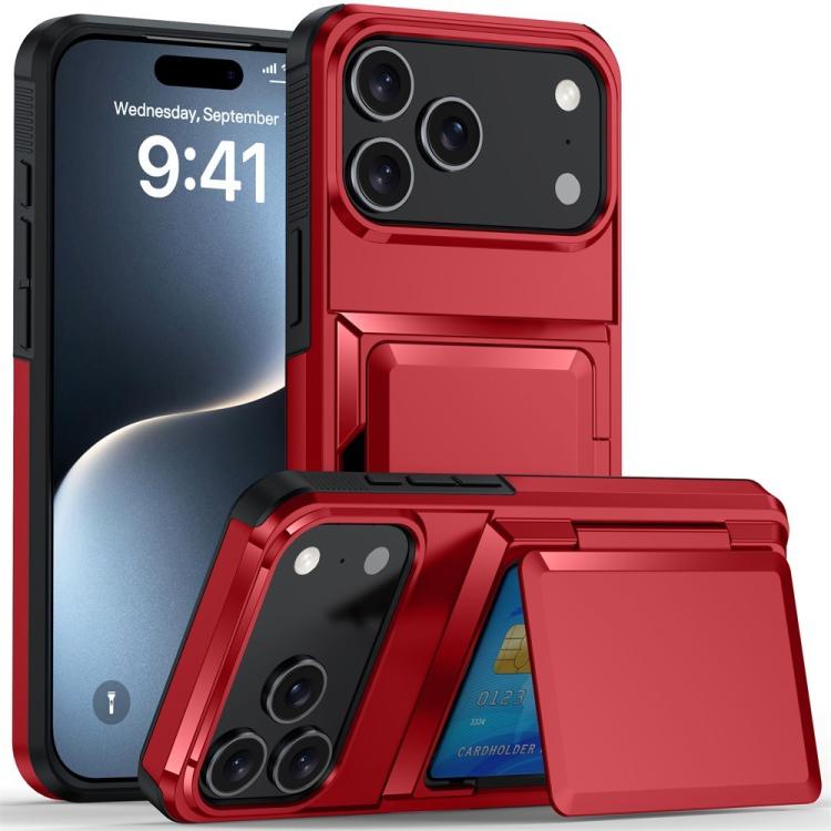 Kalebol Flip Card Wallet Holder Shockproof Phone Case, For iPhone 17 Pro Max, For iPhone 17 Pro, For iPhone 17, For iPhone Air
