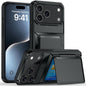 Kalebol Flip Card Wallet Holder Shockproof Phone Case, For iPhone 17 Pro Max, For iPhone 17 Pro, For iPhone 17, For iPhone Air