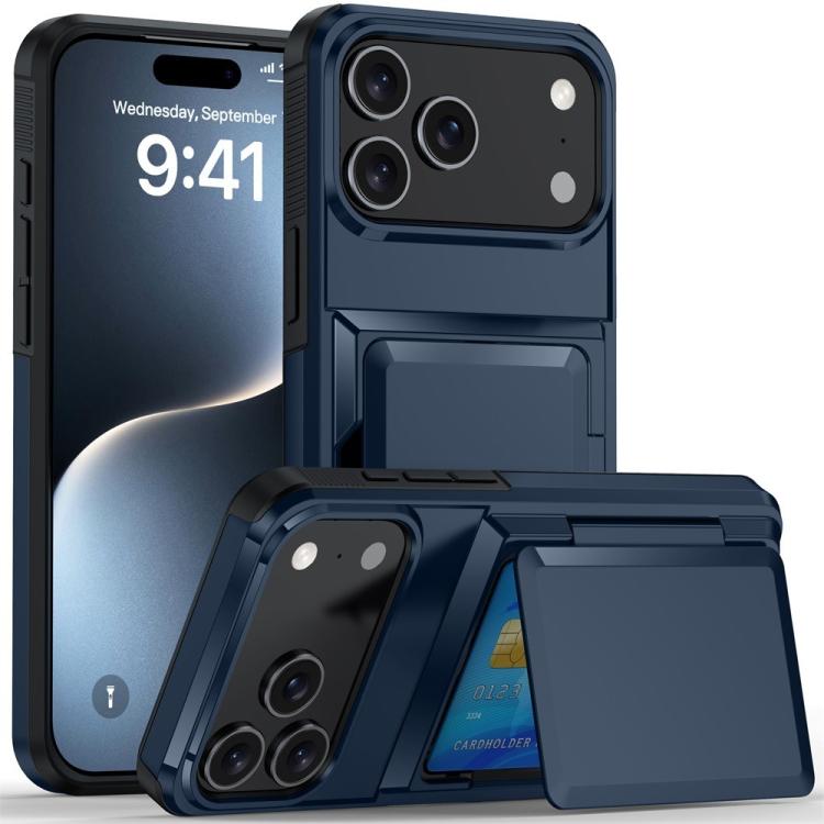 Kalebol Flip Card Wallet Holder Shockproof Phone Case, For iPhone 17 Pro Max, For iPhone 17 Pro, For iPhone 17, For iPhone Air