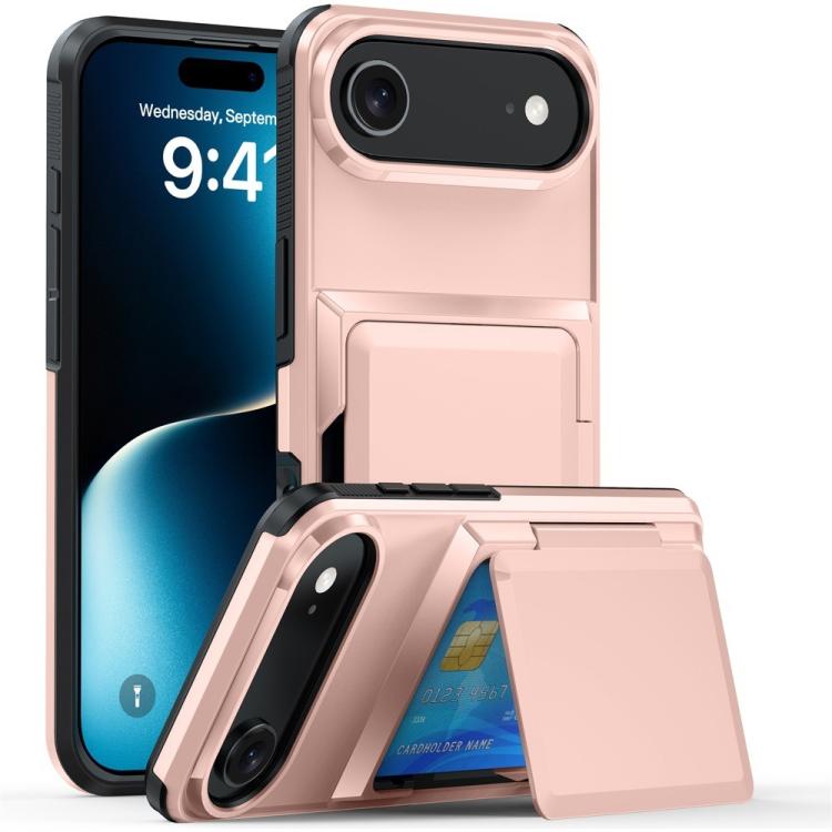 Kalebol Flip Card Wallet Holder Shockproof Phone Case, For iPhone 17 Pro Max, For iPhone 17 Pro, For iPhone 17, For iPhone Air