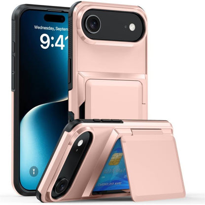 Kalebol Flip Card Wallet Holder Shockproof Phone Case, For iPhone 17 Pro Max, For iPhone 17 Pro, For iPhone 17, For iPhone Air
