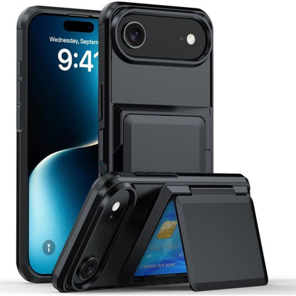 Kalebol Flip Card Wallet Holder Shockproof Phone Case, For iPhone 17 Pro Max, For iPhone 17 Pro, For iPhone 17, For iPhone Air