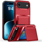 Kalebol Flip Card Wallet Holder Shockproof Phone Case, For iPhone 17 Pro Max, For iPhone 17 Pro, For iPhone 17, For iPhone Air
