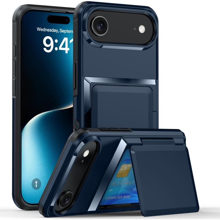 Kalebol Flip Card Wallet Holder Shockproof Phone Case, For iPhone 17 Pro Max, For iPhone 17 Pro, For iPhone 17, For iPhone Air