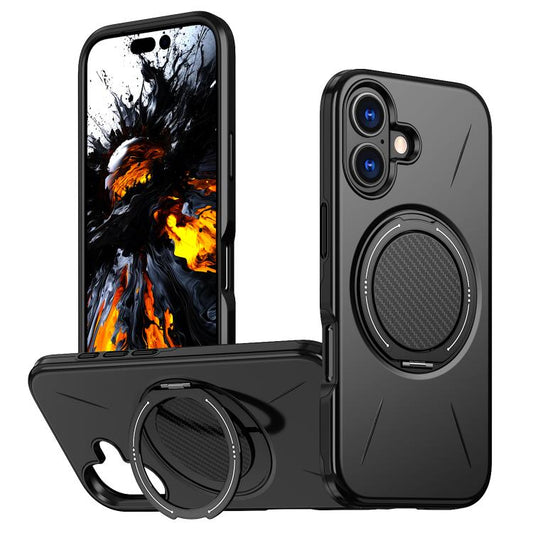 Kalebol Magnetic MagSafe Rotation Holder PC Phone Case, For iPhone 16, For iPhone 15 Pro Max, For iPhone 15 Pro