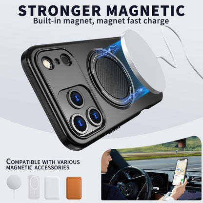Kalebol Magnetic MagSafe Rotation Holder PC Phone Case, For iPhone 17 Pro Max, For iPhone 17 Pro, For iPhone 17