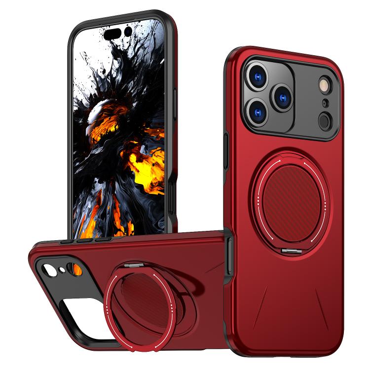 Kalebol Magnetic MagSafe Rotation Holder PC Phone Case, For iPhone 17 Pro Max, For iPhone 17 Pro, For iPhone 17