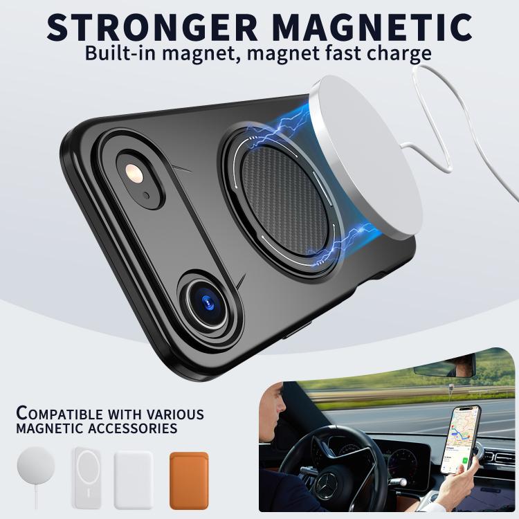 Kalebol Magnetic MagSafe Rotation Holder PC Phone Case, For iPhone Air, For iPhone 16 Pro Max, For iPhone 16 Pro