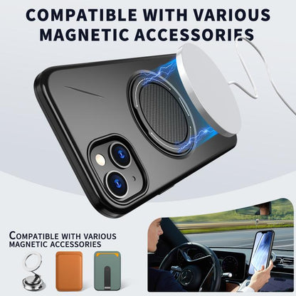 Kalebol Magnetic MagSafe Rotation Holder PC Phone Case, For iPhone 15, For iPhone 14, For iPhone 14 Pro