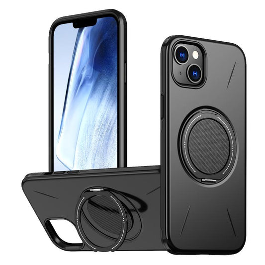 Kalebol Magnetic MagSafe Rotation Holder PC Phone Case, For iPhone 15, For iPhone 14, For iPhone 14 Pro