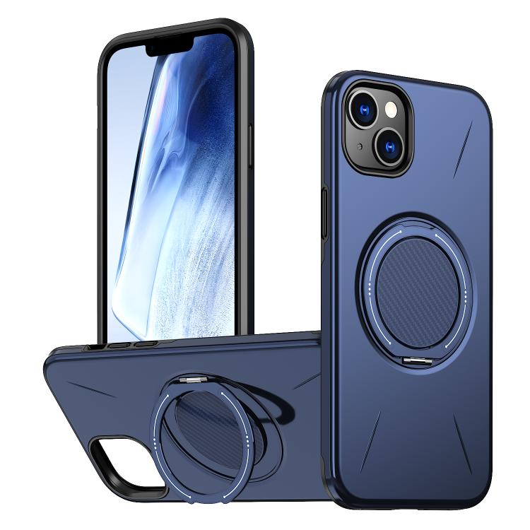 Kalebol Magnetic MagSafe Rotation Holder PC Phone Case, For iPhone 15, For iPhone 14, For iPhone 14 Pro