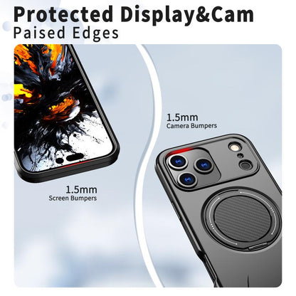 Kalebol Magnetic MagSafe Rotation Holder PC Phone Case, For iPhone 18 Pro, For iPhone 18 Pro Max, For iPhone 17e / 16e