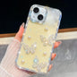 Diamond Glitter Pearl Butterfly Four-Corner Shockproof Phone Case, For iPhone 15 Pro Max, For iPhone 15 Pro, For iPhone 15, For iPhone 14