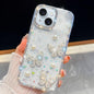 Diamond Glitter Pearl Butterfly Four-Corner Shockproof Phone Case, For iPhone 15 Pro Max, For iPhone 15 Pro, For iPhone 15, For iPhone 14