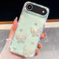Diamond Glitter Pearl Butterfly Four-Corner Shockproof Phone Case, For iPhone 18 Pro / 17 Pro, For iPhone 18 Pro Max / 17 Pro Max, For iPhone 17, For iPhone 17 Air