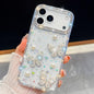 Diamond Glitter Pearl Butterfly Four-Corner Shockproof Phone Case, For iPhone 18 Pro / 17 Pro, For iPhone 18 Pro Max / 17 Pro Max, For iPhone 17, For iPhone 17 Air
