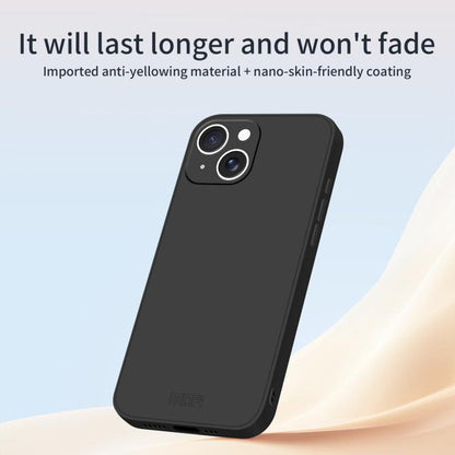 MOFI Caring Soft Shell Liquid Silicone Skin Feel Phone Case, For iPhone 15, For iPhone 14 Plus