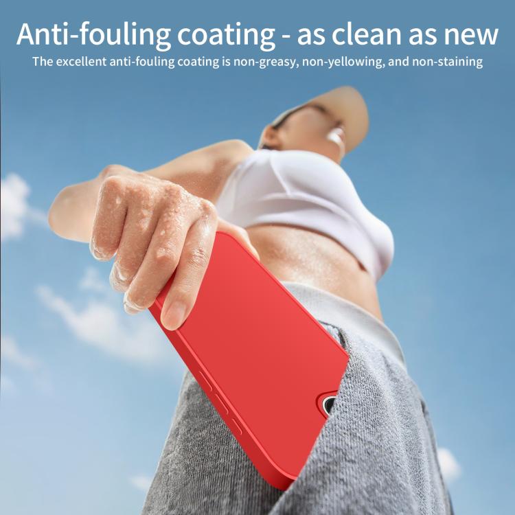 MOFI Caring Soft Shell Liquid Silicone Skin Feel Phone Case, For iPhone 15, For iPhone 14 Plus
