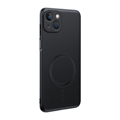 Plain Leather MagSafe Shockproof Phone Case, For iPhone 15, For iPhone 14 Plus, For iPhone 14, For iPhone 14 Pro, For iPhone 14 Pro Max, For iPhone 13 Pro Max