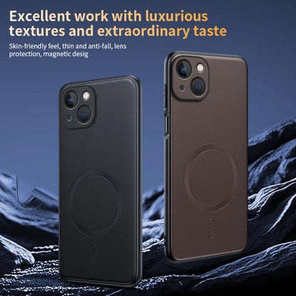 Plain Leather MagSafe Shockproof Phone Case, For iPhone 15, For iPhone 14 Plus, For iPhone 14, For iPhone 14 Pro, For iPhone 14 Pro Max, For iPhone 13 Pro Max