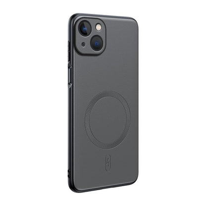 Plain Leather MagSafe Shockproof Phone Case, For iPhone 16 Pro, For iPhone 16 Plus, For iPhone 16, For iPhone 15 Pro Max, For iPhone 15 Pro, For iPhone 15 Plus