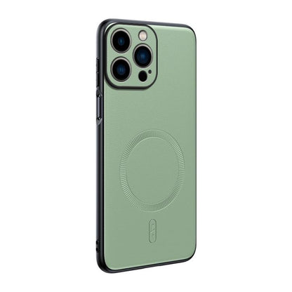 Plain Leather MagSafe Shockproof Phone Case, For iPhone 17 Pro Max, For iPhone 17 Pro, For iPhone 17, For iPhone Air, For iPhone 16e, For iPhone 16 Pro Max